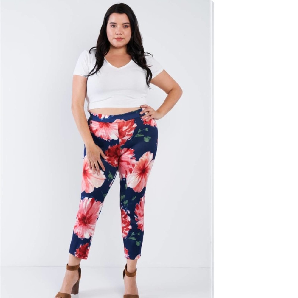 Water Color Floral Leggings